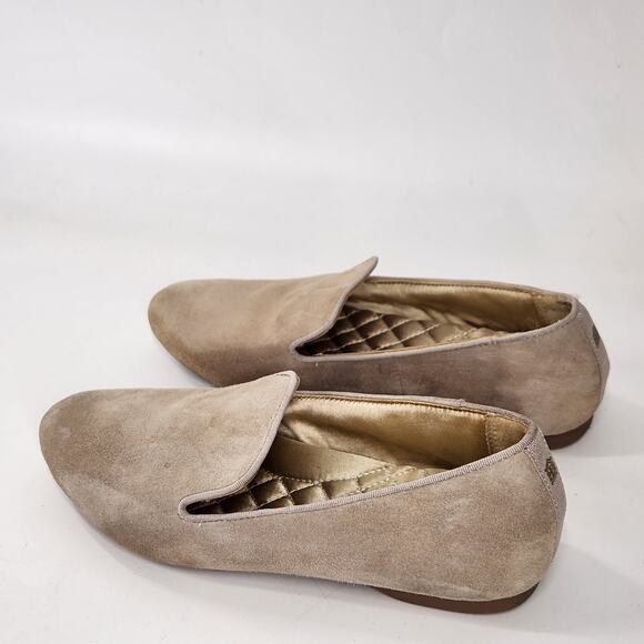 Birdies The Starling Latte Suede Loafers Size 5 Slip On Comfort Shoes Preppy - Picture 3 of 8